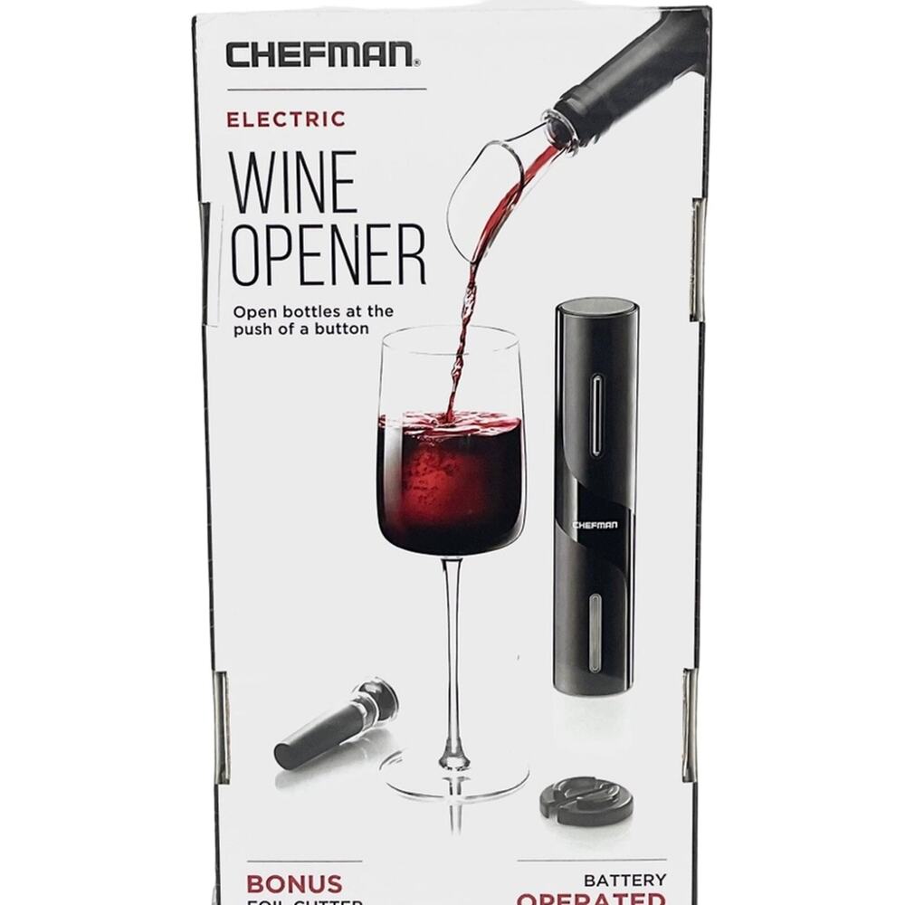 Chefman 4 Piece Kit- Electric Wine Opener